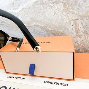 LOUIS VUITTON Acetate My Monogram Square Sunglasses Z1523E Black 921990